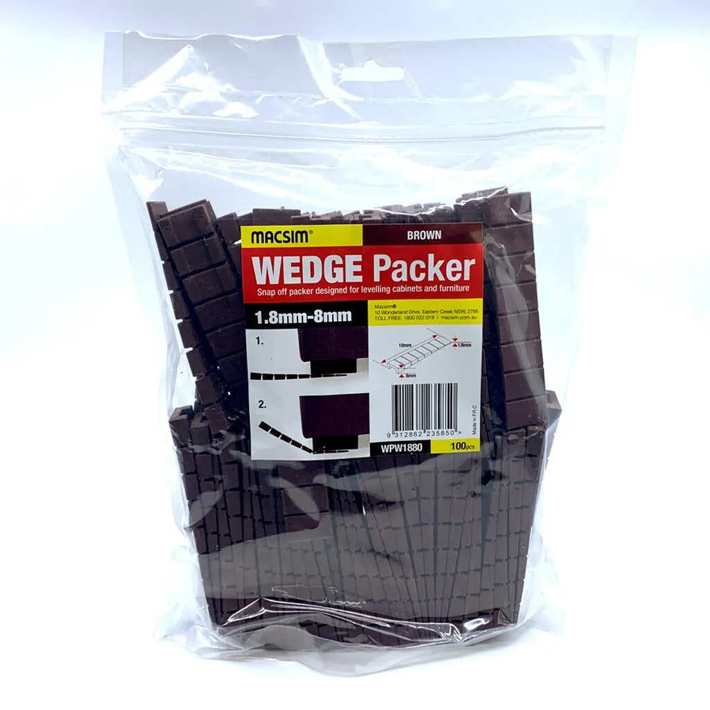 Macsim Wedge Packer Brown 1.8 - 8.0mm - 100 Pack