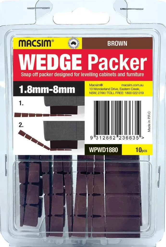 Macsim Wedge Packer Brown 1.8 - 8mm - 10 Pack
