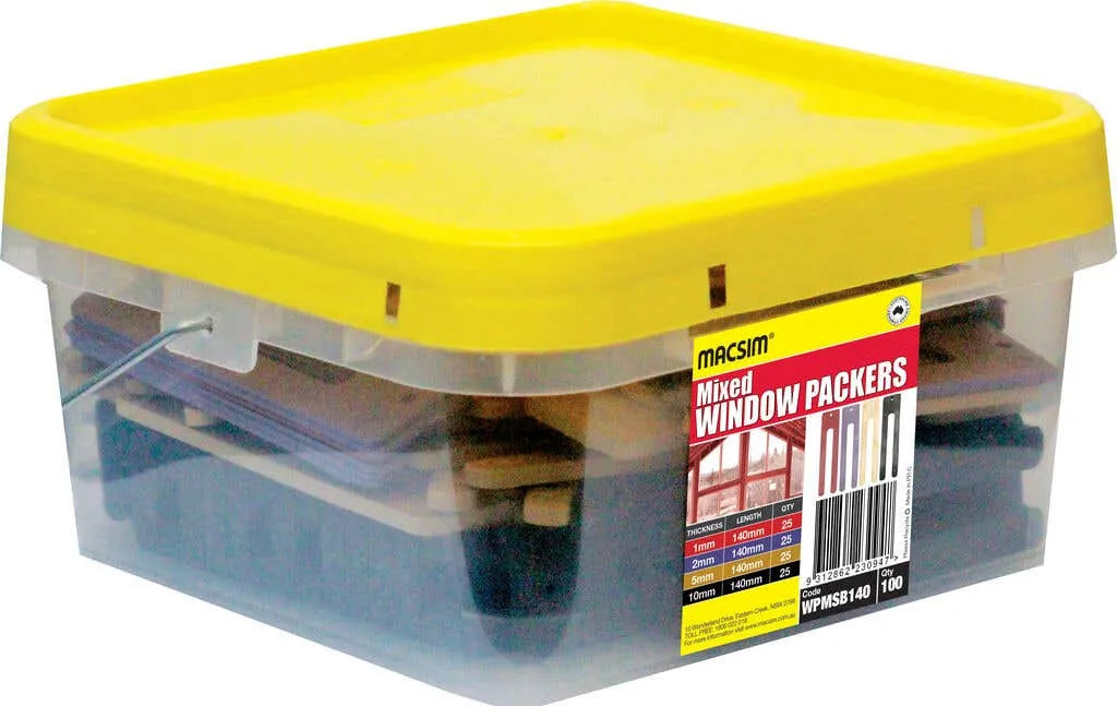 Macsim Window Packer Mixed 140mm - Box of 100