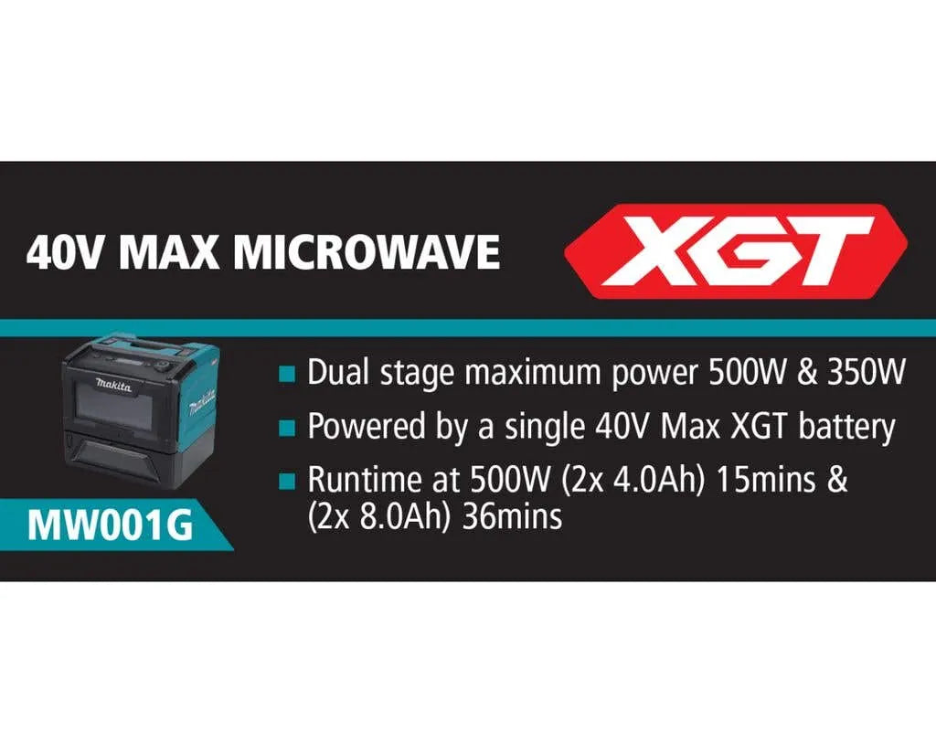 Makita 40V Max Microwave Skin MW001GZ-B
