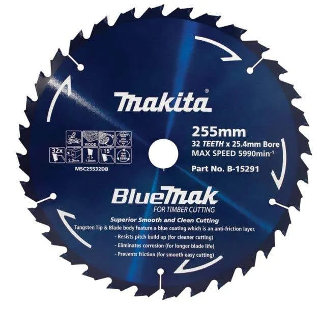 Makita Bluemak Circular Saw Blade 255mm x 32T