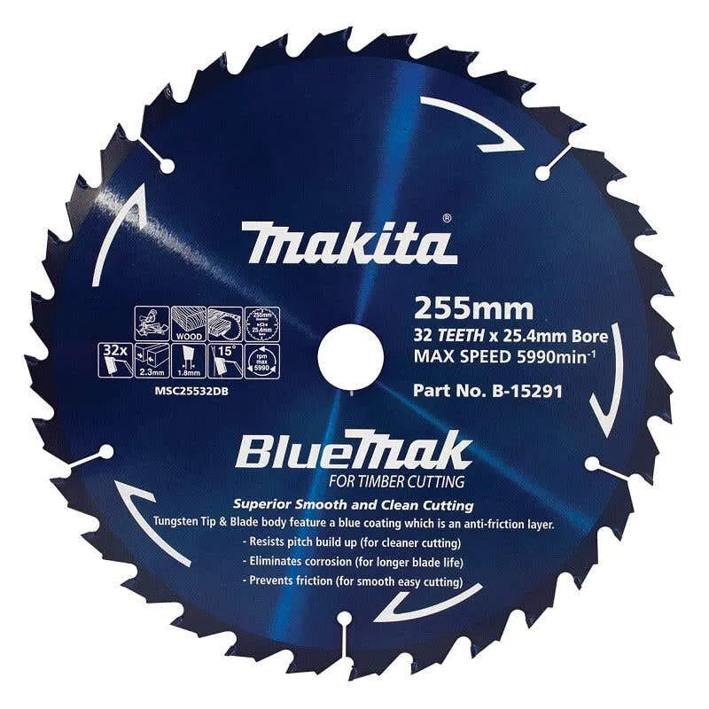 Makita Bluemak Circular Saw Blade 255mm x 32T