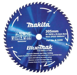 Makita Saw Blade BlueMak 305 x 25.4mm Bore x 60T B-15350