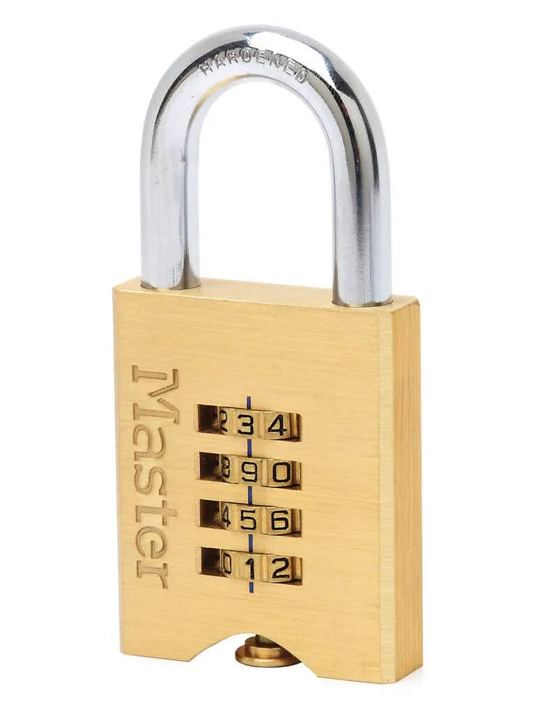 Master Lock Brass Resettable Combination Padlock 50mm