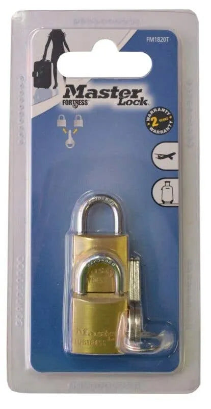 Master Lock Fortress Padlock 20mm - 2 Pack
