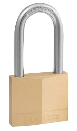 Master Lock Hardened Steel Shackle Padlock Brass 40 x 38mm
