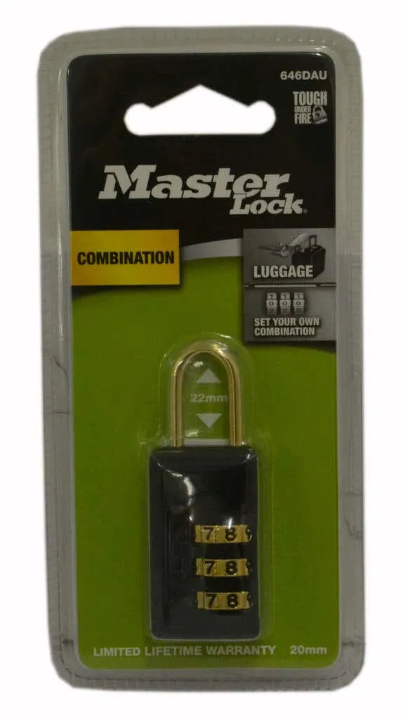 Master Lock Luggage Combo Padlock