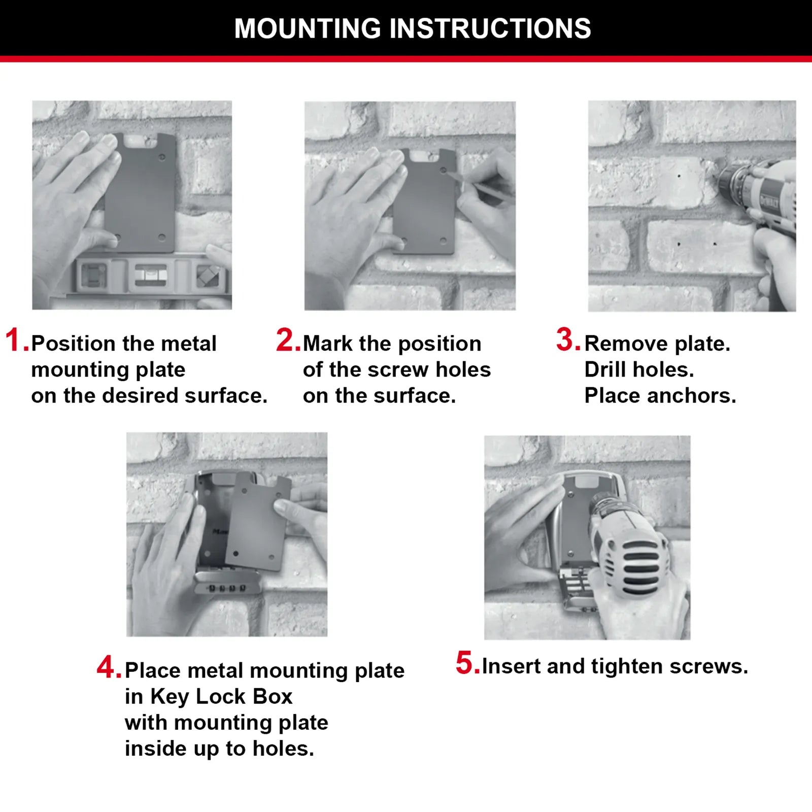 Master Lock Wall Mount Key Safe