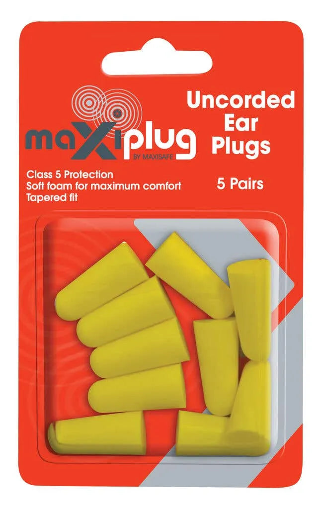 Maxisafe Earplugs Uncorded Blister - 5 Pack