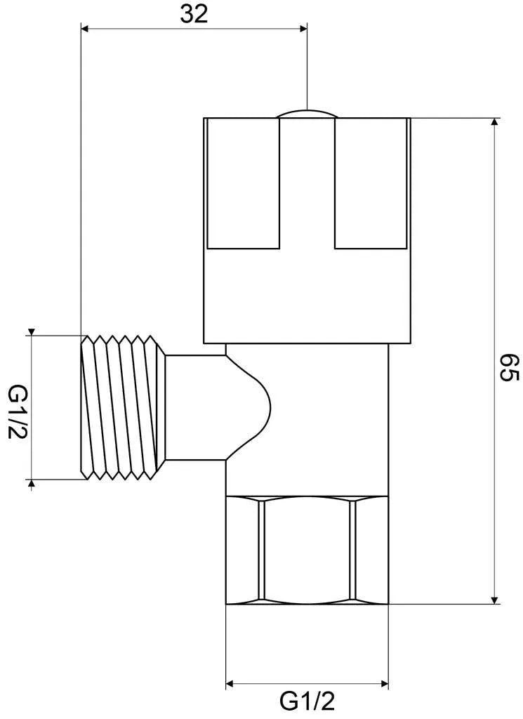 Mildon 1/4 Turn Ceramic Disc Washing Machine Stop Cock