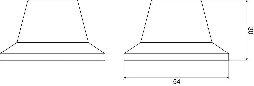 Mildon Basin Flanges Pair - Ivory