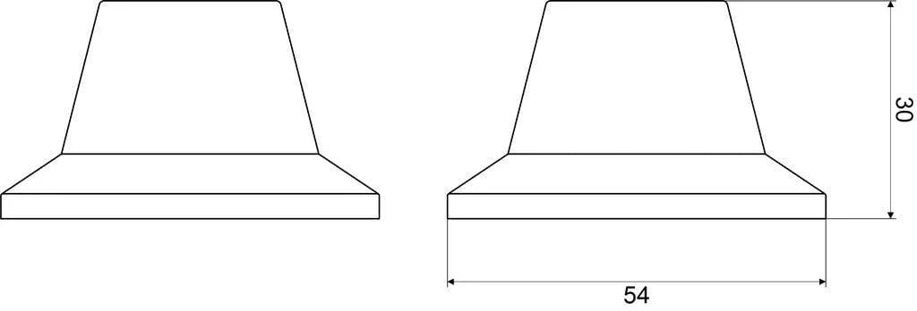 Mildon Basin Flanges Plastic White