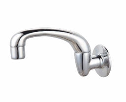 Mildon Cast Swivel Wall Outlet 120mm Chrome
