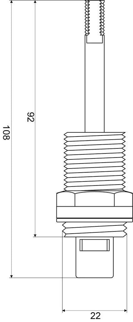 Mildon Ceramic Disc Spindle 1/2 Turn Wall Cold