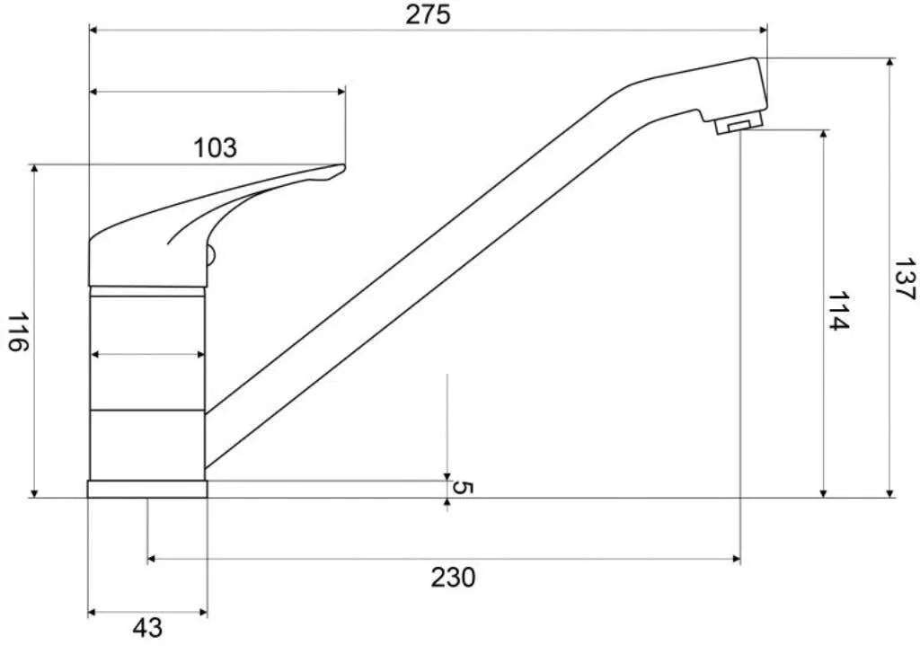 Mildon Paramount Deluxe Sink Mixer