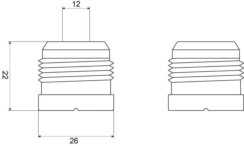 Mildon Plastic Heat Barrier Pair - Suits Paramount Wall Bells