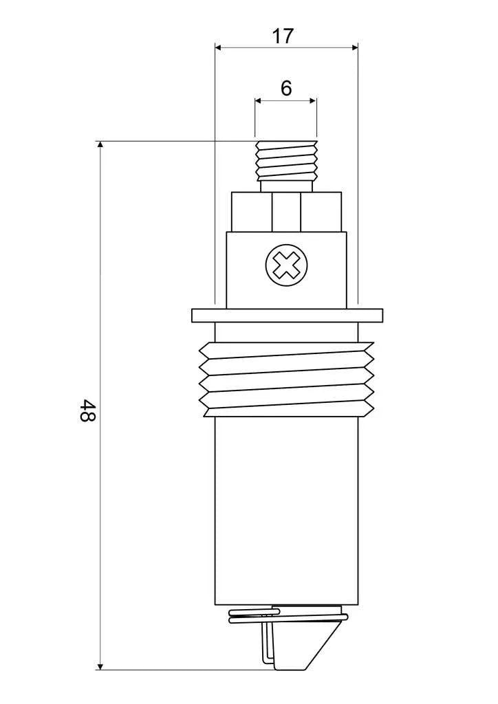 Mildon Spring Mechanism to suit 32mm & 40mm Pop Up Waste Brass