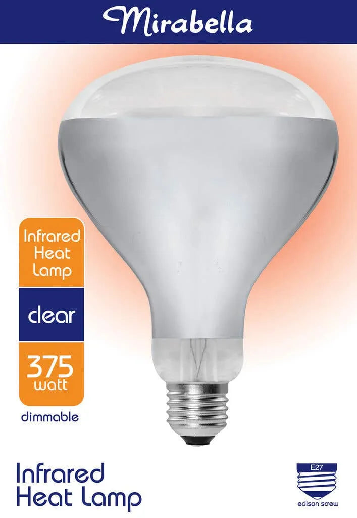 Mirabella Halogen Infrared Heat Lamp 375W ES Warm White