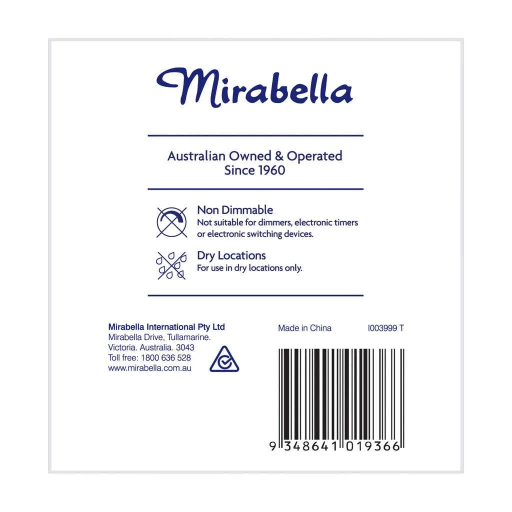 Mirabella LED Gloss 5W 470Lumens 2700K BC Warm White - 2 Pack
