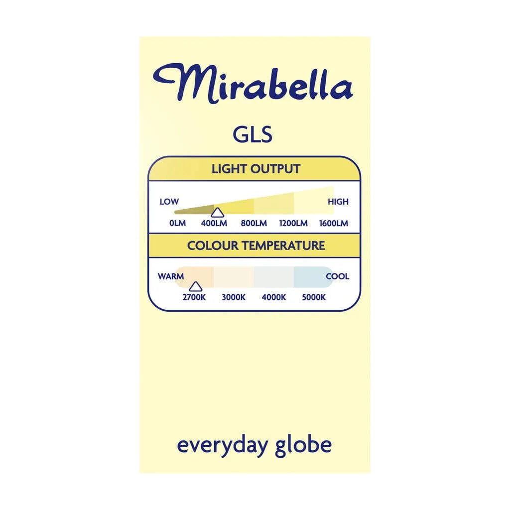 Mirabella LED Gloss 5W 470Lumens 2700K BC Warm White - 2 Pack