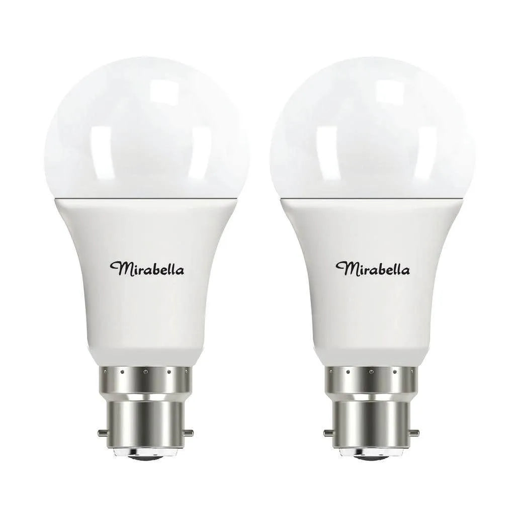 Mirabella LED Gloss 9W 806Lumens 2700K BC Warm White - 2 Pack