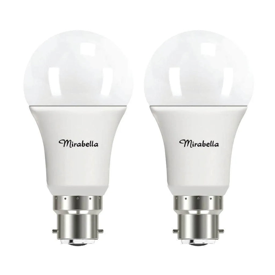 Mirabella LED Gloss 9W 806Lumens 2700K BC Warm White - 2 Pack