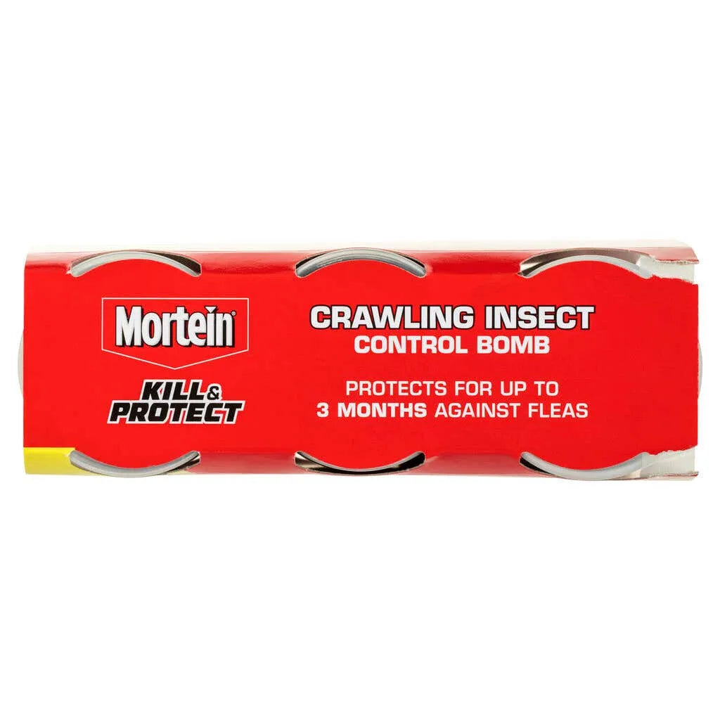 Mortein Kill & Protect DIY Crawling Insect Control Bomb 3 x 125g