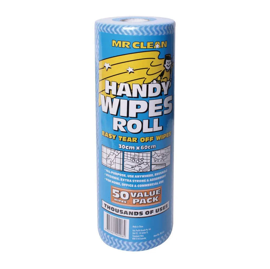 Mr Clean Handy Wipes Roll - 50 Sheets