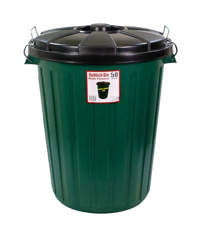 Multi-Purpose Rubbish Bin w/ Lid 50L