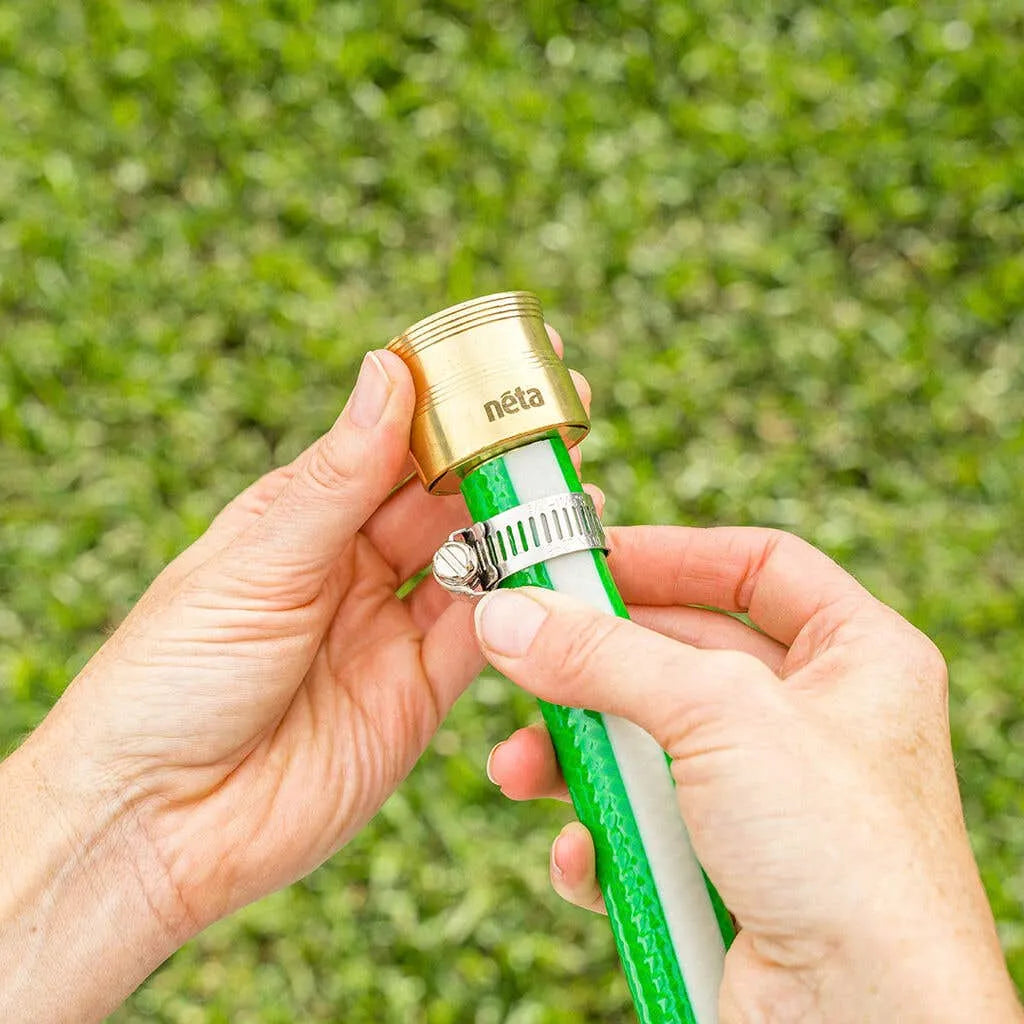 Neta Brass Hose Connector Barb & Clamp 18mm