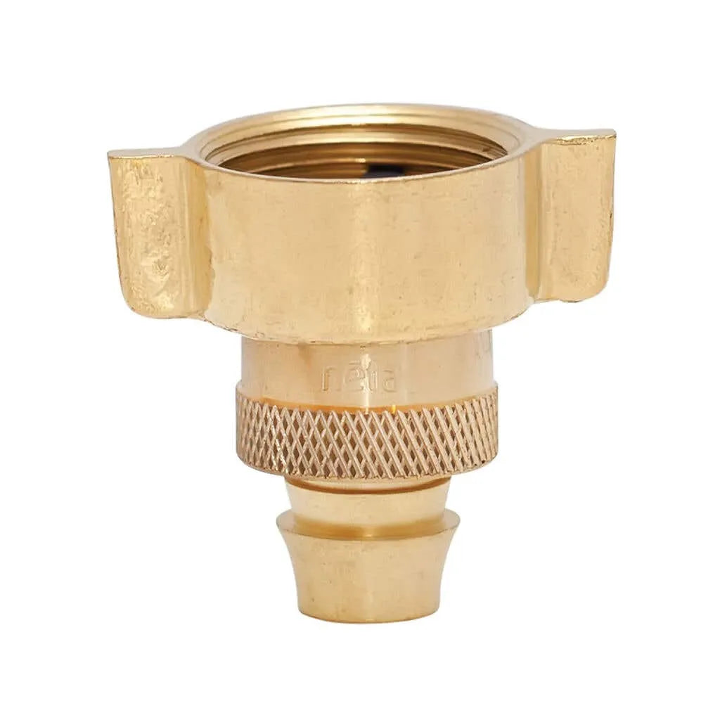 Neta Winged Screw Tap Adaptor Brass 3/4" x 12mm