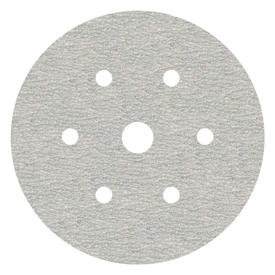 Norton Sanding Discs Step 1 Heavy Stripping P80 Grit 150mm 6 + 1 Holes x 180g - 5 Pack