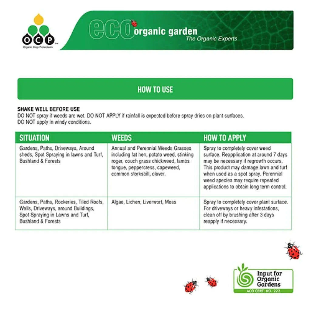 OCP Slasher Organic Weedkiller Ready to Use 3L