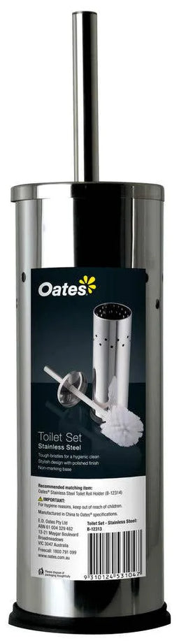 Oates Toilet Set Stainless Steel