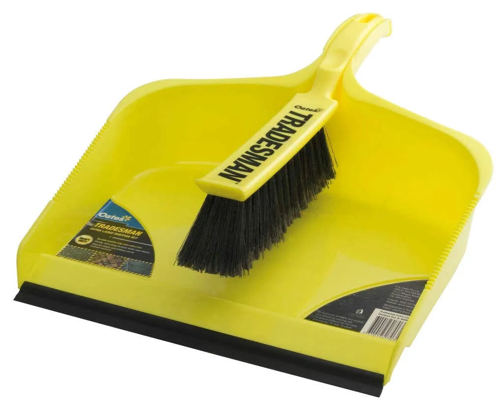 Oates Tradesman Dustpan & Brush Set Extra Large