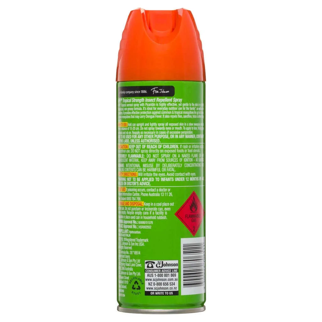 Off! Tropical Strength Insect Repellent Aerosol Spray 150g