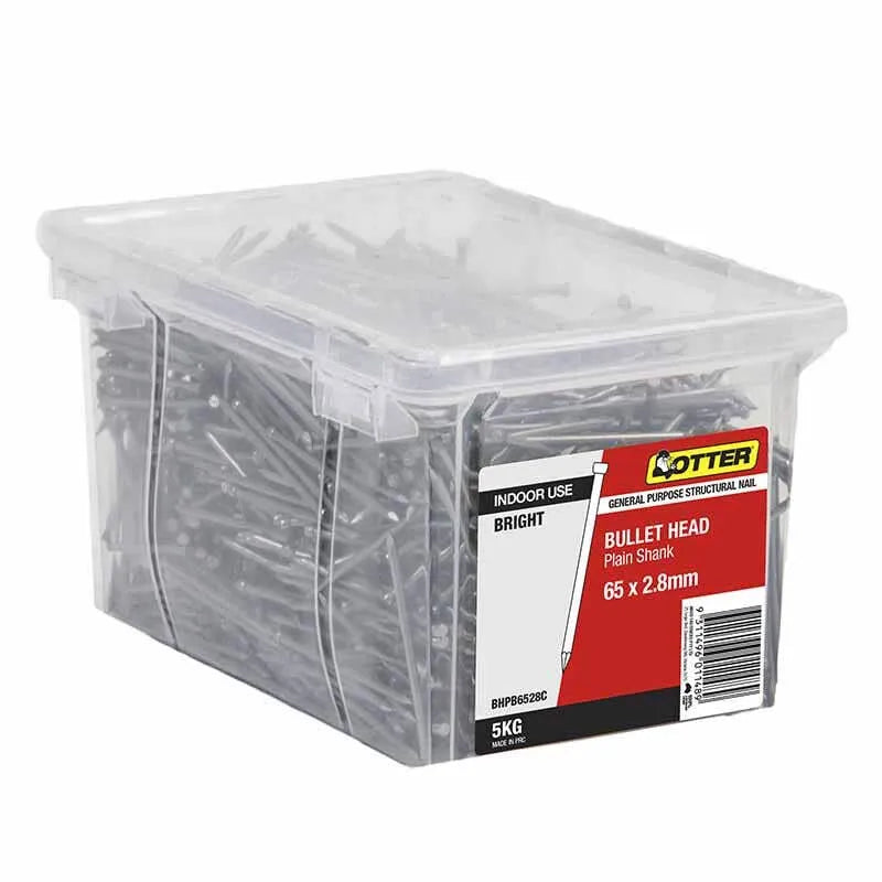 Otter Bullet Head Nail Bright Steel 65 x 2.80mm 5kg