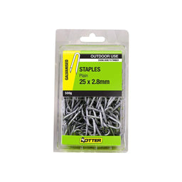 Otter Galvanised Staples 25 x 2.80mm 500g