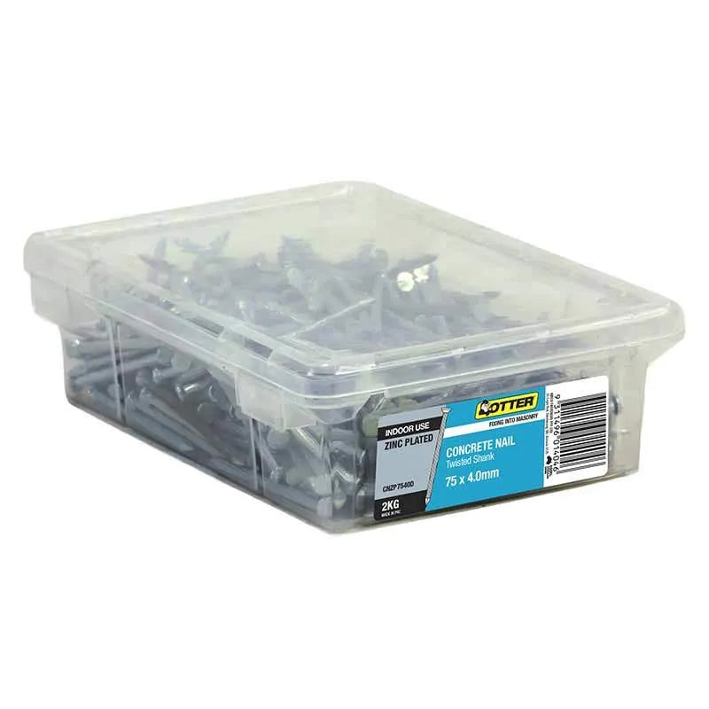 Otter Nail Concrete Fluted ZP 75 x 4.00mm (2kg)