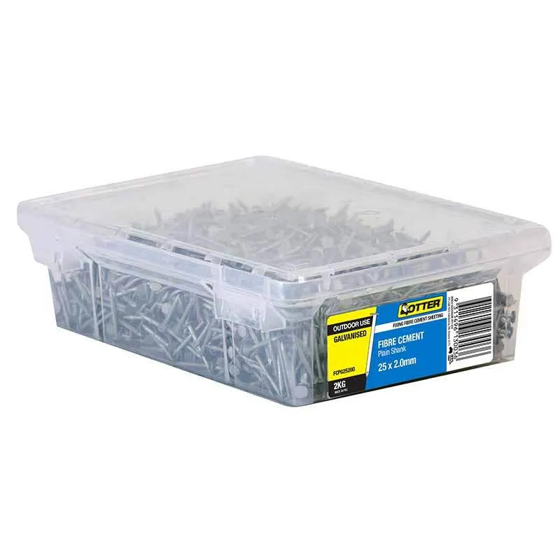 Otter Nail Fibre Cement Sheet Galv 25 x 2.00mm (2kg)