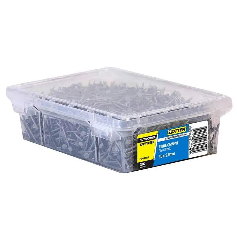 Otter Nail Fibre Cement Sheet Galvanised 30 x 2.00mm (2kg)