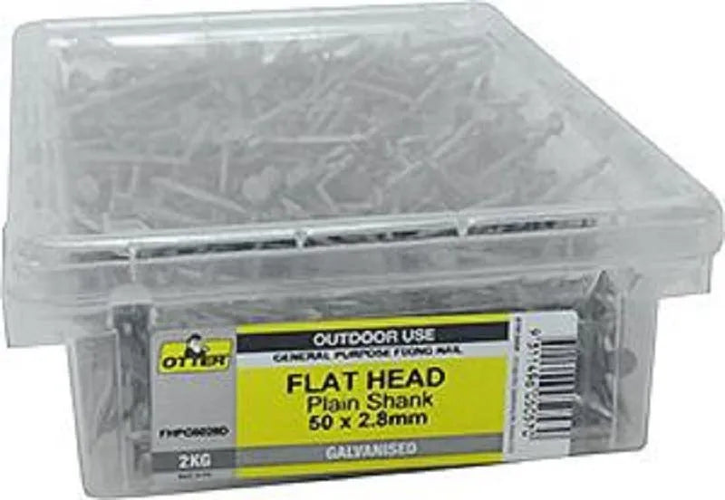 Otter Nail Flathead Galvanised 50 x 2.80mm (2kg)