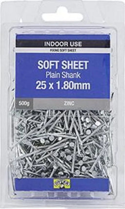Otter Nail Soft Sheet Zinc Plated 25 x 1.80mm (500g)