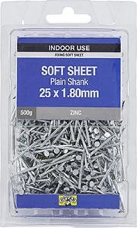 Otter Nail Soft Sheet Zinc Plated 25 x 1.80mm (500g)