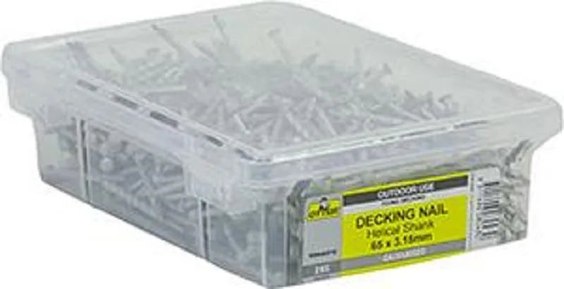 Otter Nail Titadeck Helical Galvanised 65 x 3.15mm (2kg)