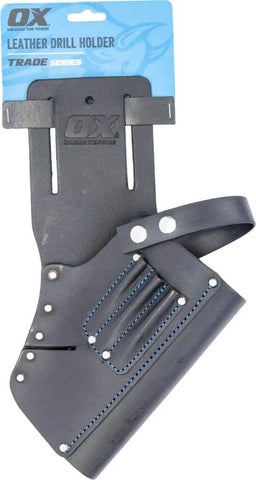 Ox Leather Drill Holder Black