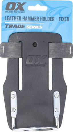 Ox Leather Hammer Holder Fixed Black