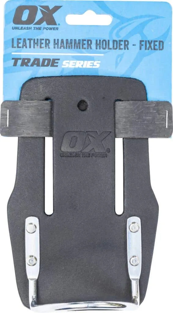 Ox Leather Hammer Holder Fixed Black