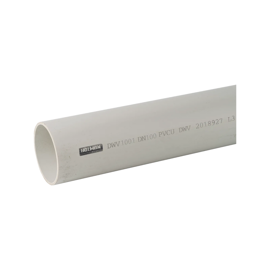 PVC Waste Pipe SN6 100mm x 1m