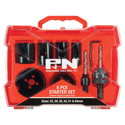 P&N TCT Hole Saw Set Starter - 6 Piece